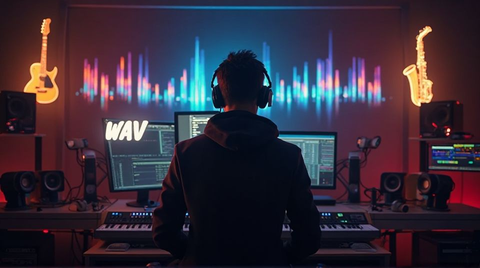 wav audio for professional music production studios
